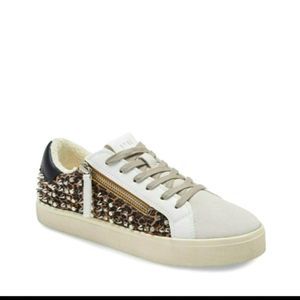 Steve Madden Parka-M Low Top Studded Side Zip Sneaker NWOT